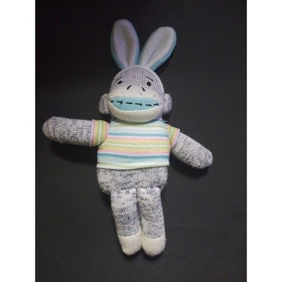 Dan Dee Sock Monkey !0 in. Plush Stuff Animal - Picture 2 of 11